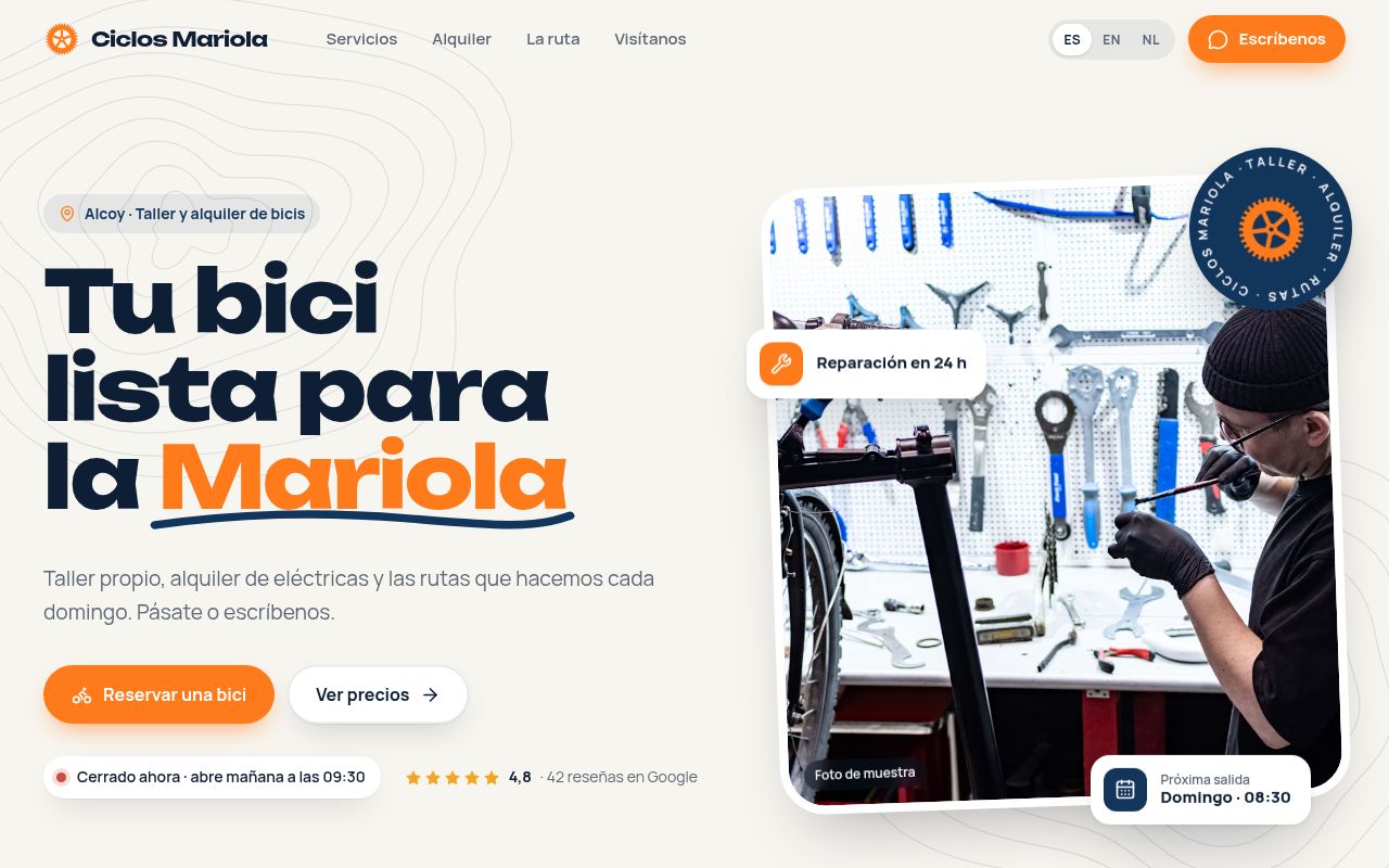 Ciclos Mariola: Tienda y taller de bicis